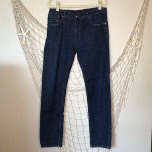 Italian NAVIGARE Jeans Regular Fit Straight Leg Medium Wash 34 x 32